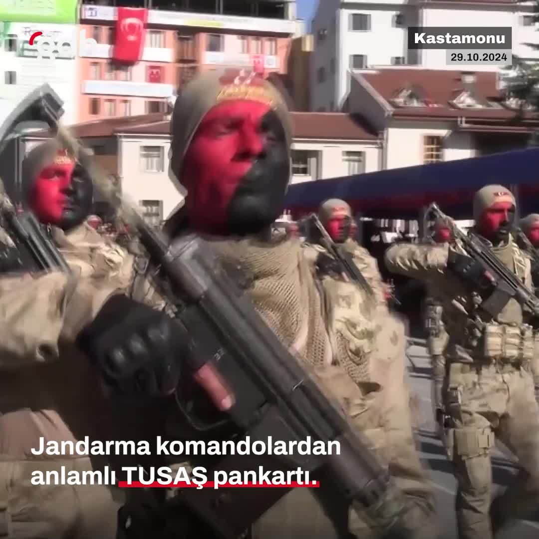 Kastamonu'da jandarma komandolar TUSAŞ şehitlerini andı