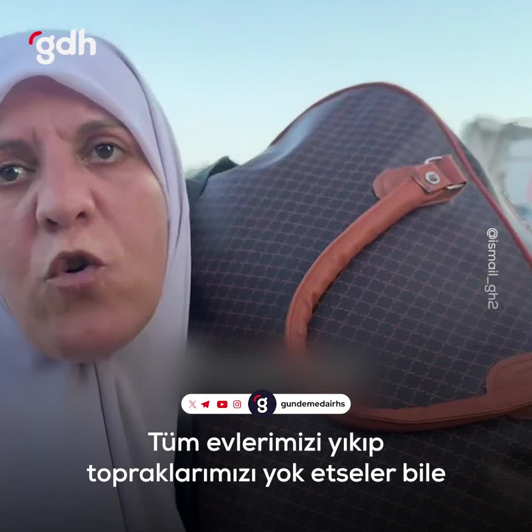 "Gazze'ye sırtını dönen ümmete sitem eden Filistinli kadın."