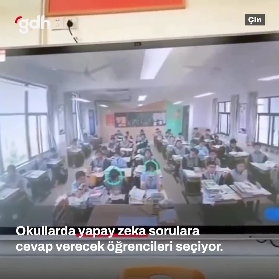 Çin'de yapay zeka, öğretmenlerin sorularına cevap verecek öğrenci seçiyor