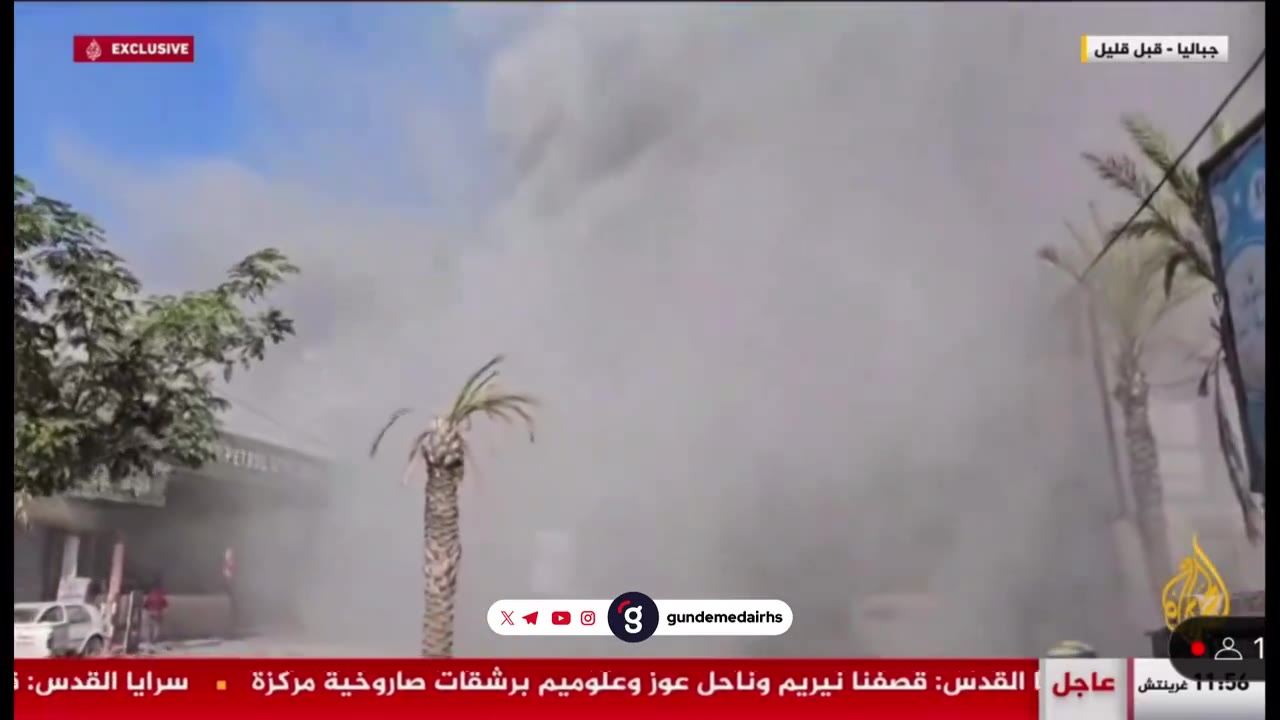 İsrail uçakları, Gazze'deki Cebaliye kampını bombadı