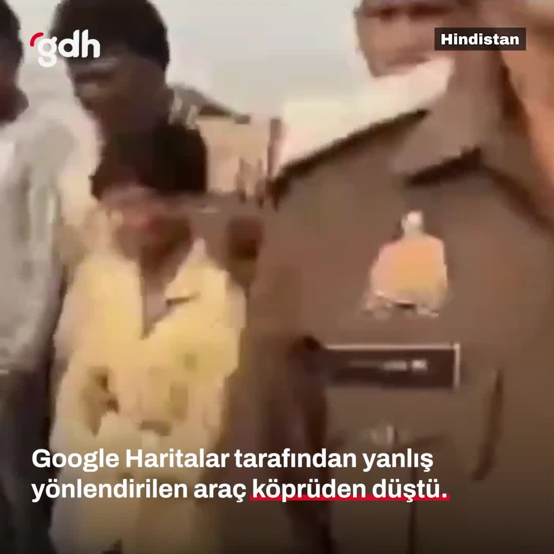 Google Haritalar'ın yanlış yönlendirdiği araç köprüden düştü!