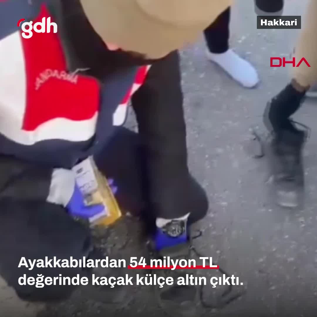 Yüksekova'da üst aramasında 54 milyon TL'lik kaçak altın ele geçirildi