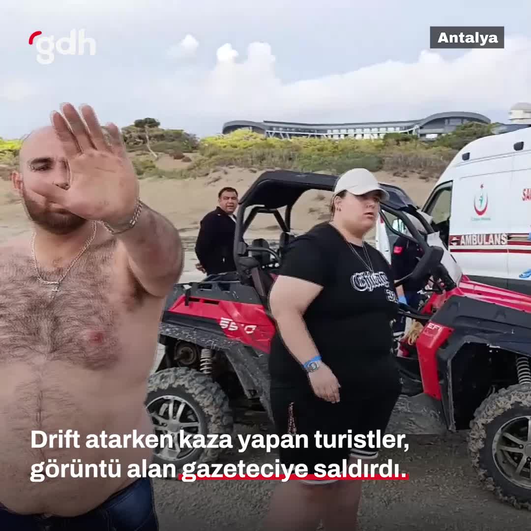 Antalya’da ATV kazası sonrası gazeteciye saldırı!
