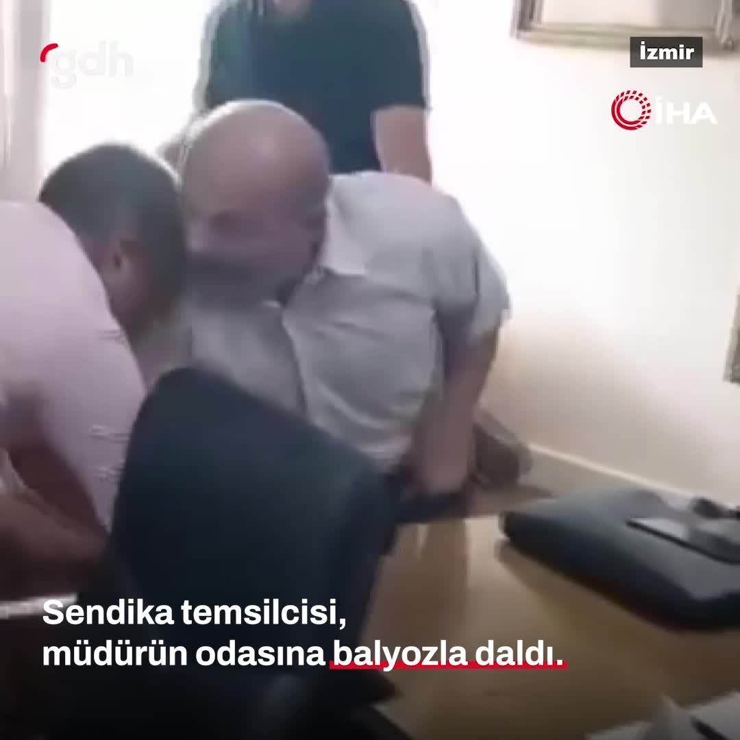 Çiğli'de Sendika Temsilcisi, Müdür Odasına Balyozla Girdi