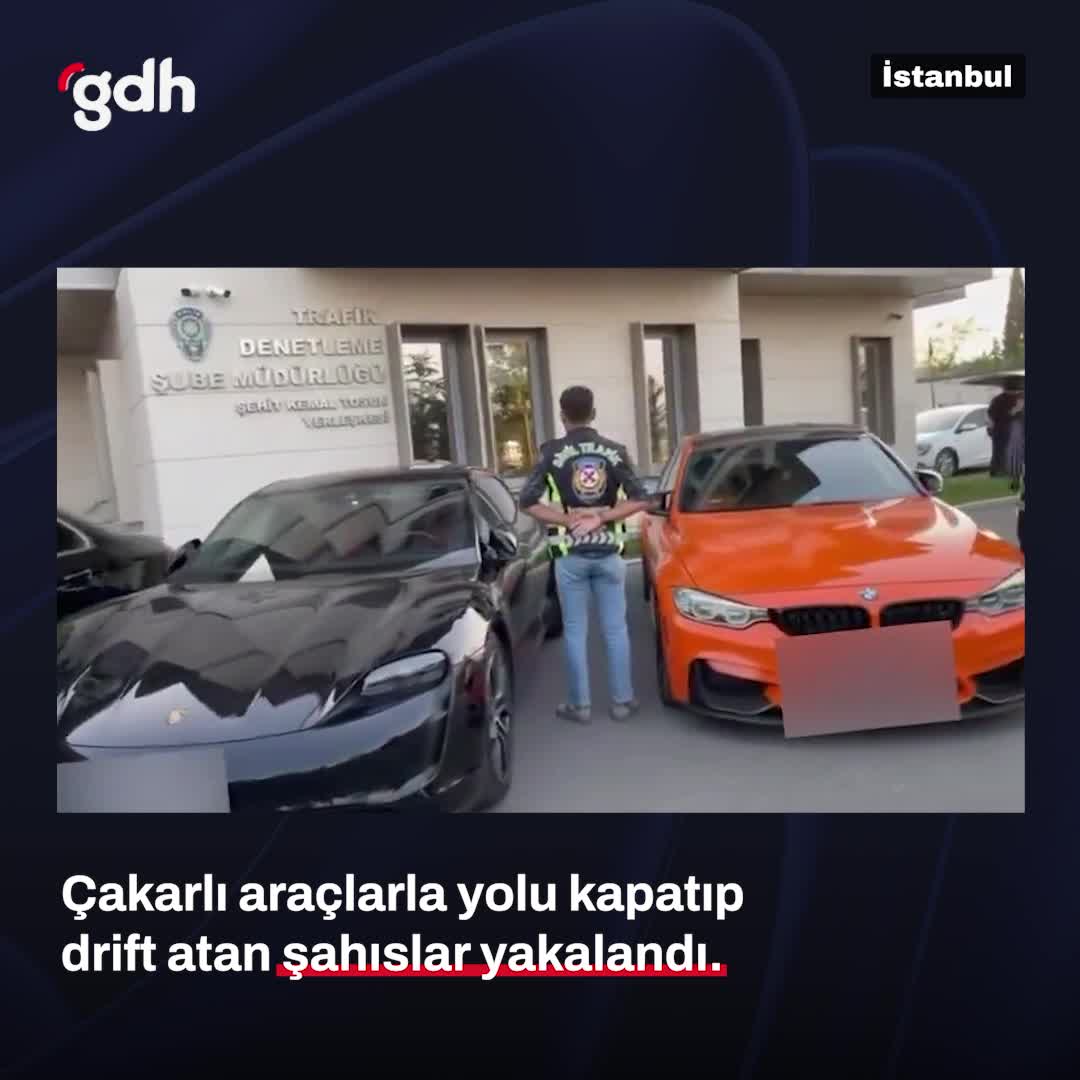 Beykoz'da çakarlı düğün konvoyuna para cezası kesildi