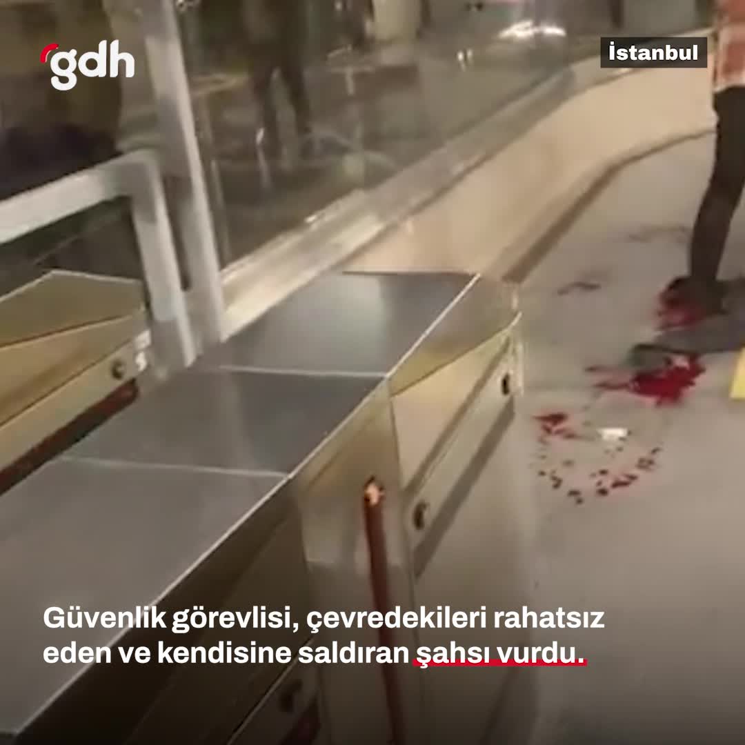 Bostancı'da güvenlik görevlisi, saldırgana bacağından ateş etti
