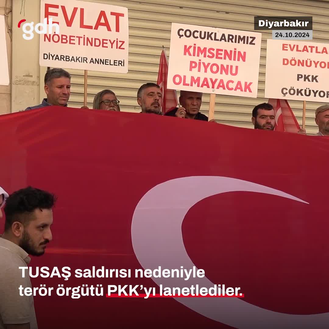 Diyarbakır anneleri, TUSAŞ saldırısı nedeniyle PKK'yı lanetledi