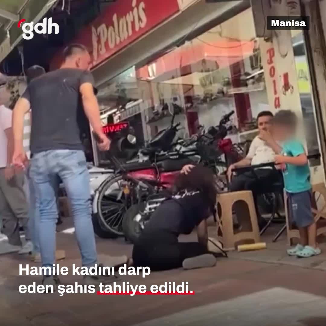 Hamile kadını darp eden şahıs, adli kontrolle tahliye oldu