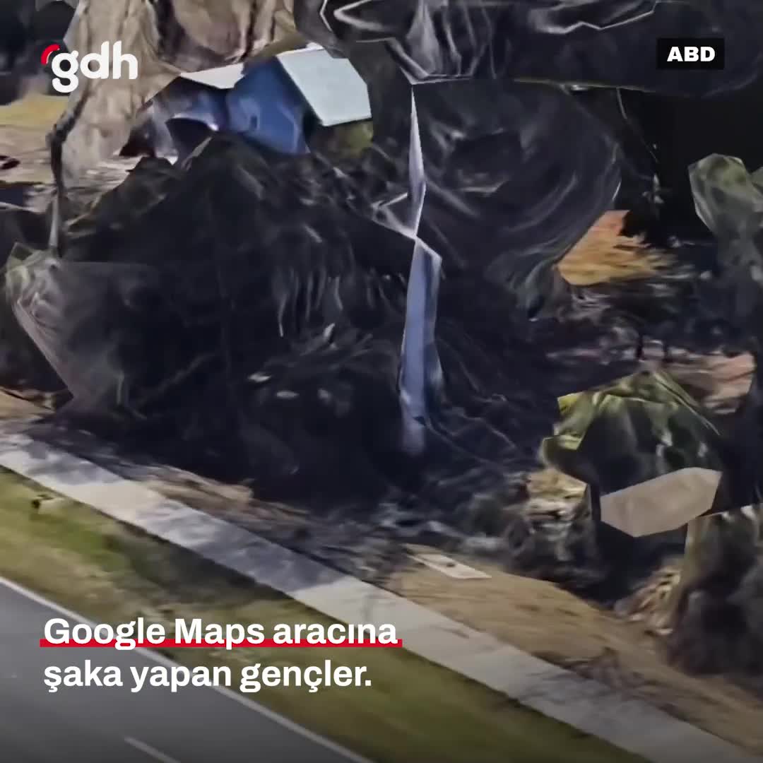 ABD'li gençlerin Google Maps aracına yaptığı şaka görüntüleri