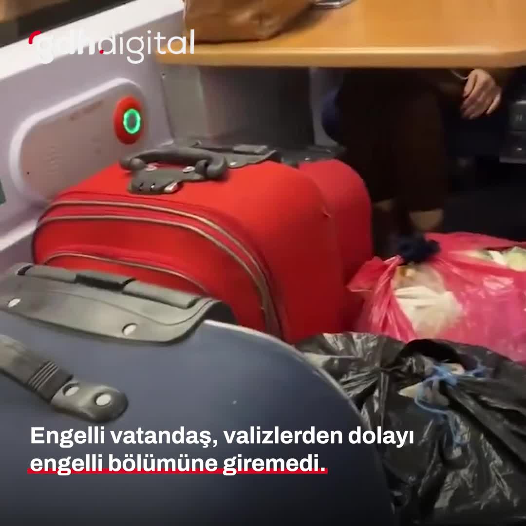 Engelli bölümünde valiz engeli: Semra Çetinkaya'nın tepkisi