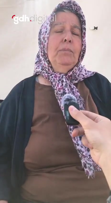 61 yaşındaki depremzede, Gaziantep çadırkentte yaşadıklarını anlattı