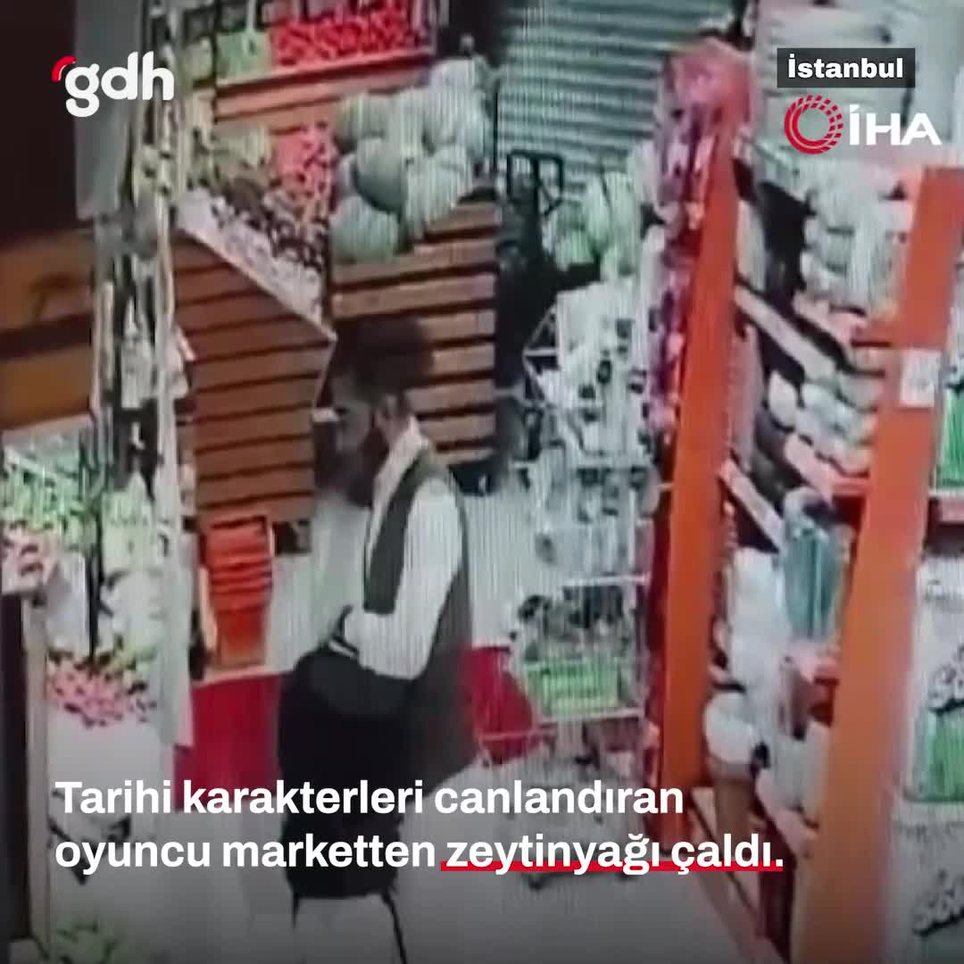 Ümit Gündeş, Beylikdüzü'nde marketten zeytinyağı çaldı