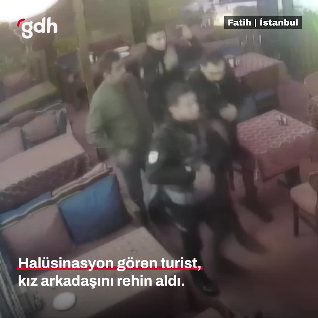 İstanbul’da İspanyol turist halüsinasyonla kız arkadaşını rehin aldı