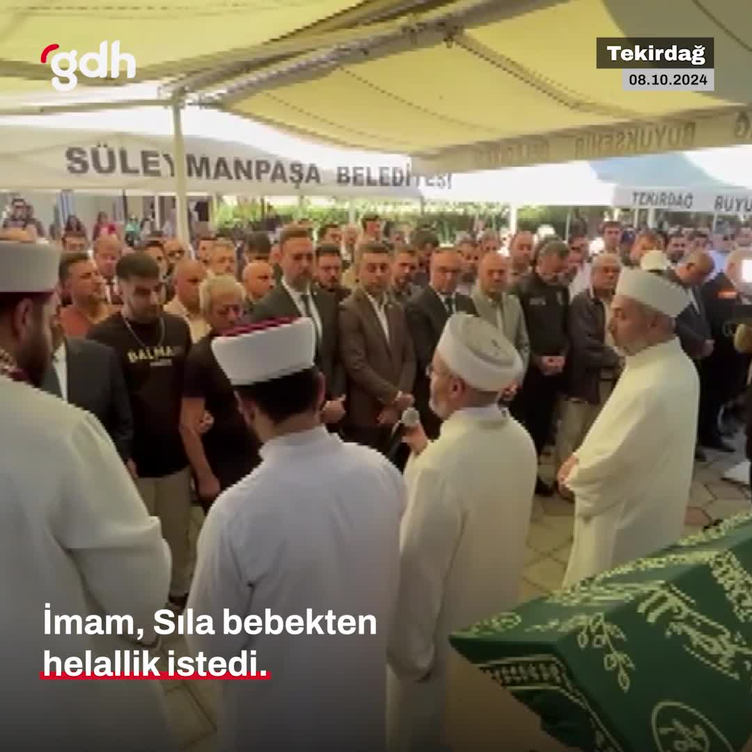 Sıla bebeğin cenazesinde imamdan helallik isteği