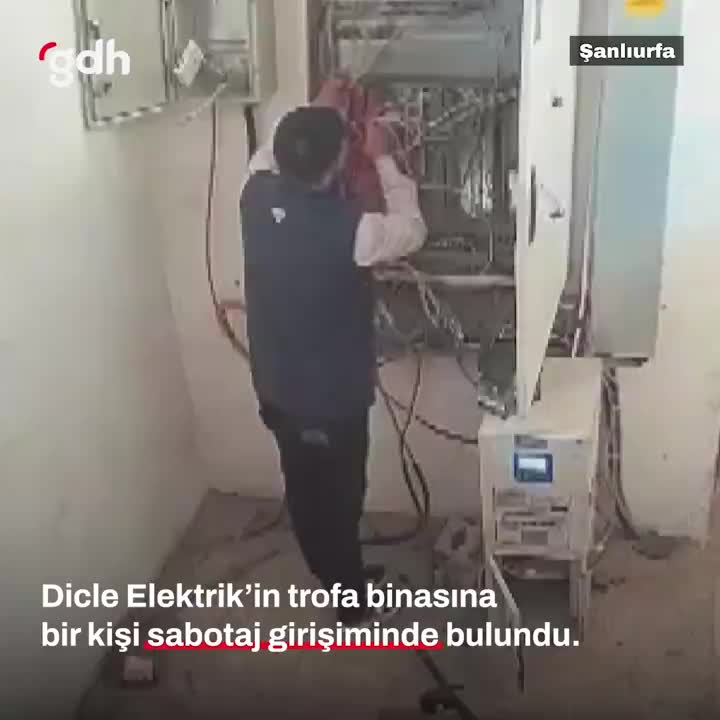 Eyyübiye'de Dicle Elektrik'e sabotaj girişimi: 1M TL hasar!