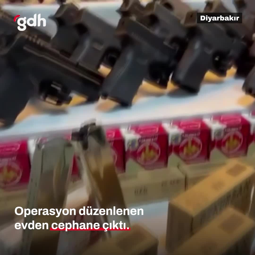 Diyarbakır'daki silah operasyonunda cephane ele geçirildi