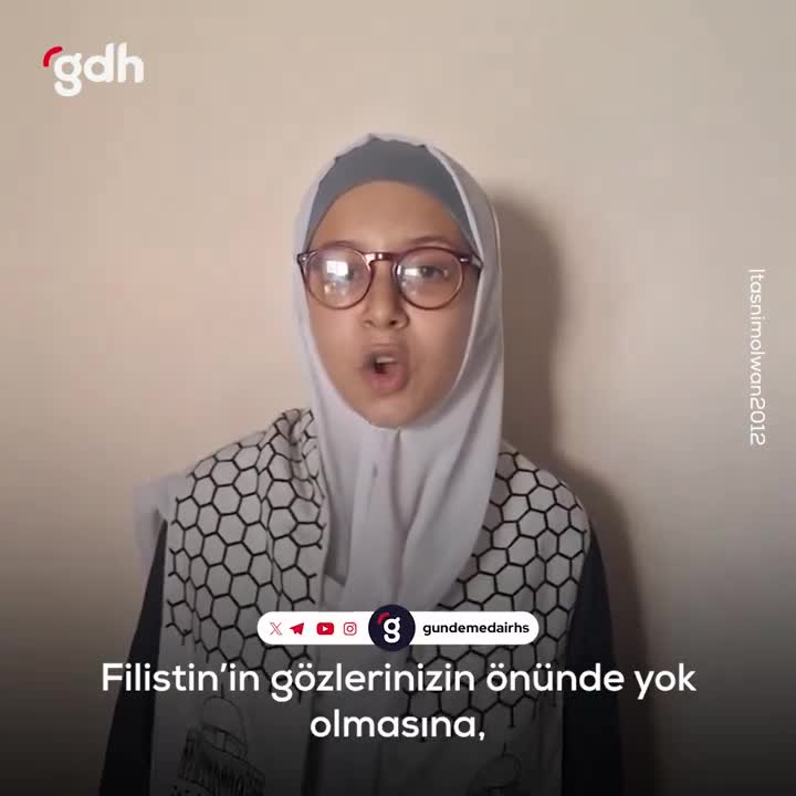 "Gazze'ye destek vermezseniz, aynı durumla yüzleşirsiniz."