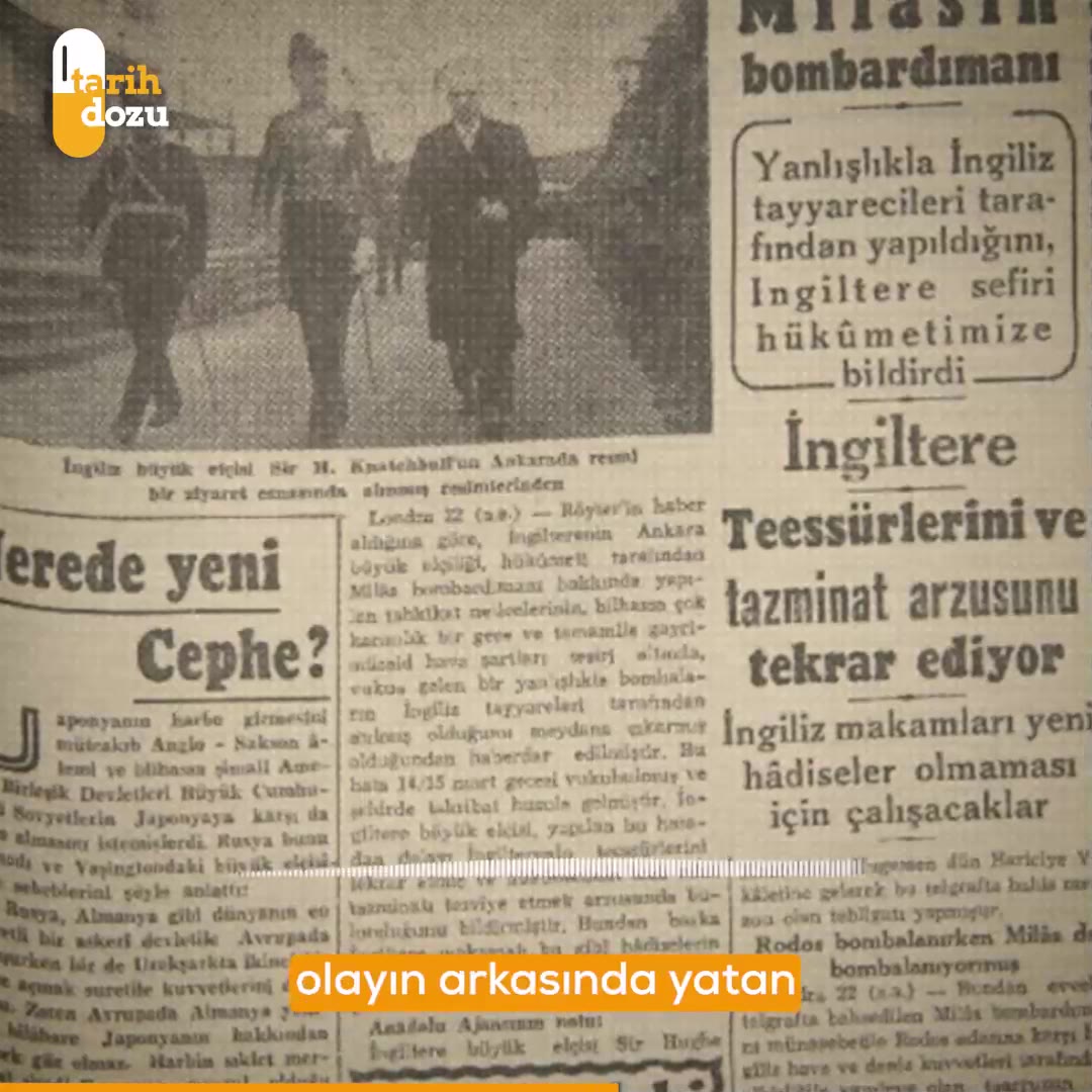 İngiltere'nin Türkiye'yi WWII'ye sokma çabası: Milas saldırısı