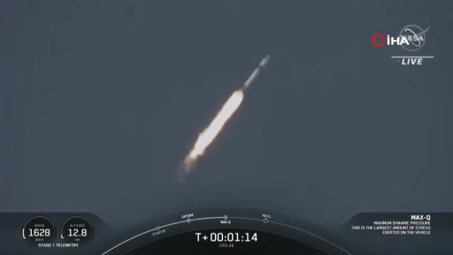 SpaceX, Dragon kapsülünü Falcon 9 ile uzaya fırlattı