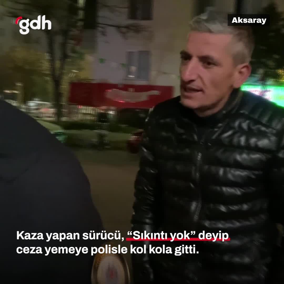 Aksaray'da alkollü sürücü park halindeki araca çarptı