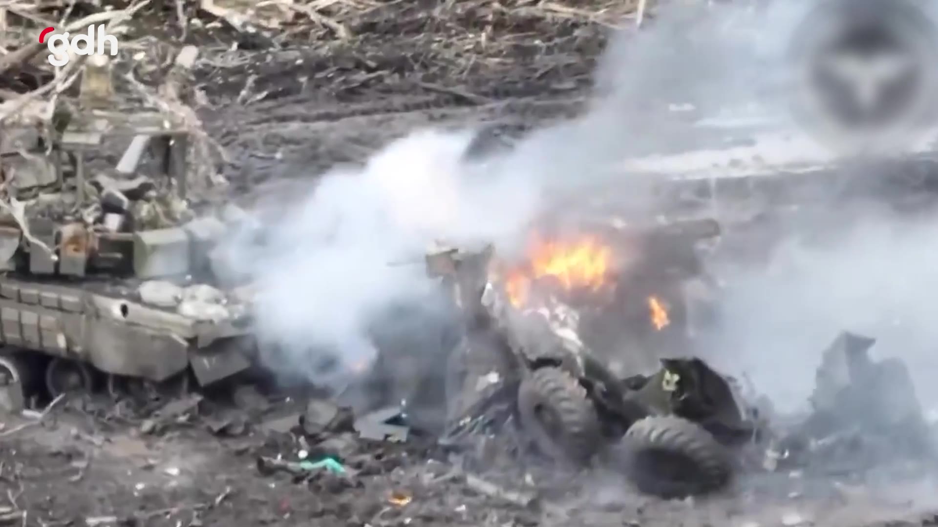Ukrayna'nın 47. Tugayı'ndan Rus BTR-82'nin imha anları