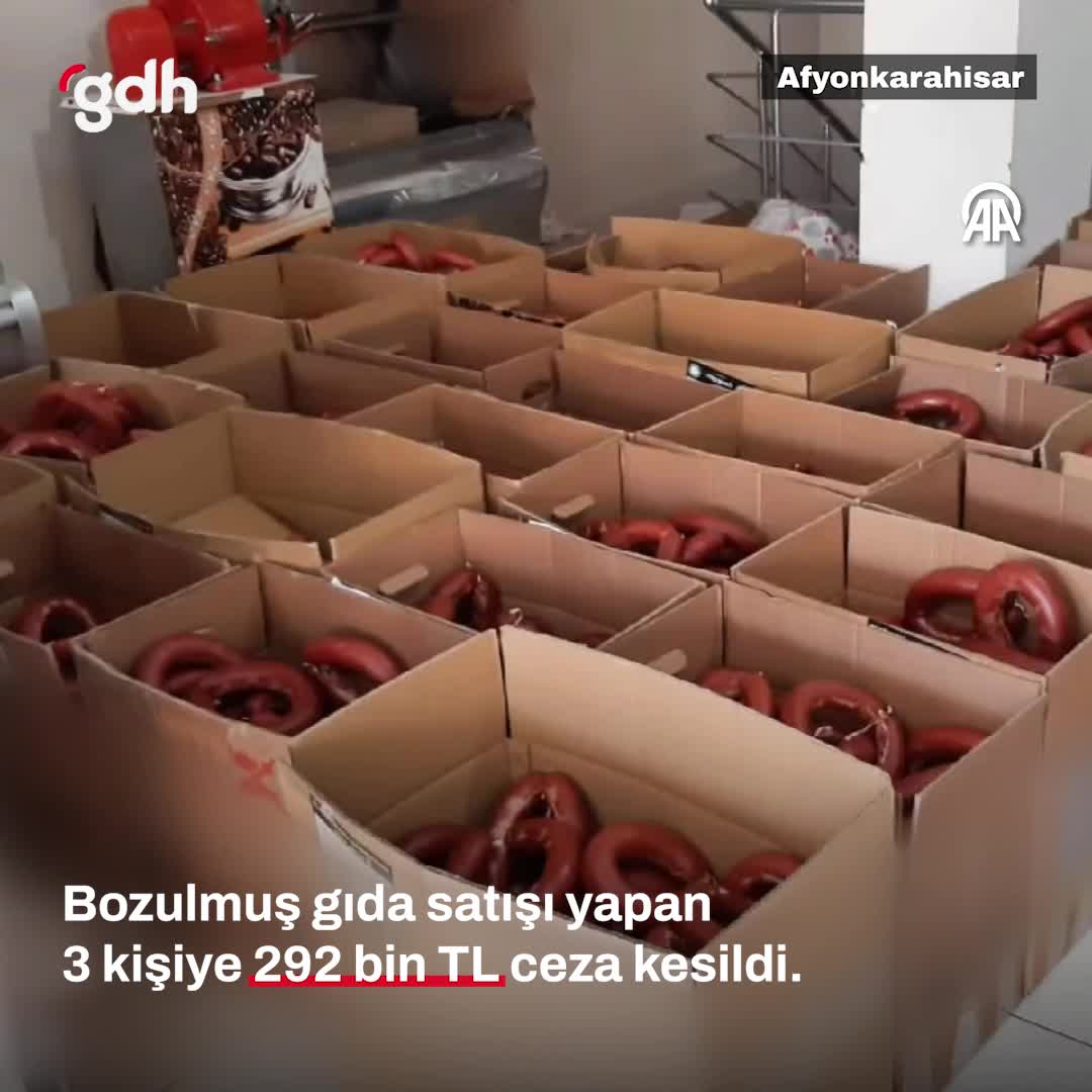 Afyon'da sahte gıda ticareti yapan 3 kişiye 292 bin lira ceza