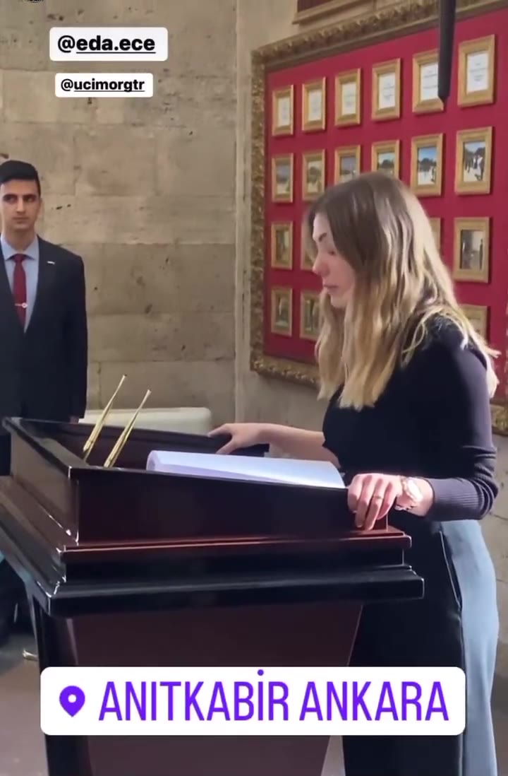 Eda Ece, Anıtkabir ziyaretini paylaştı: Minnettarız!