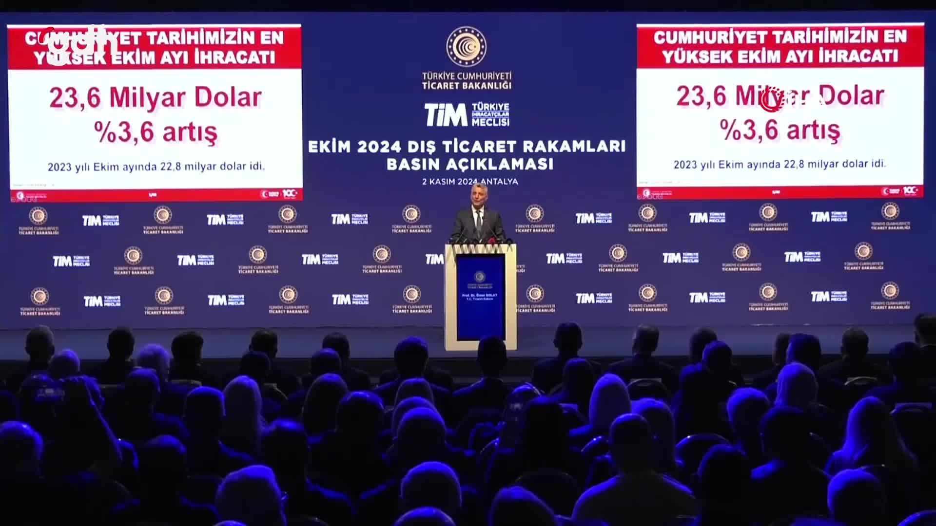 Ekim'de tarihimizin en yüksek ihracatı 23,6 milyar doları aştı