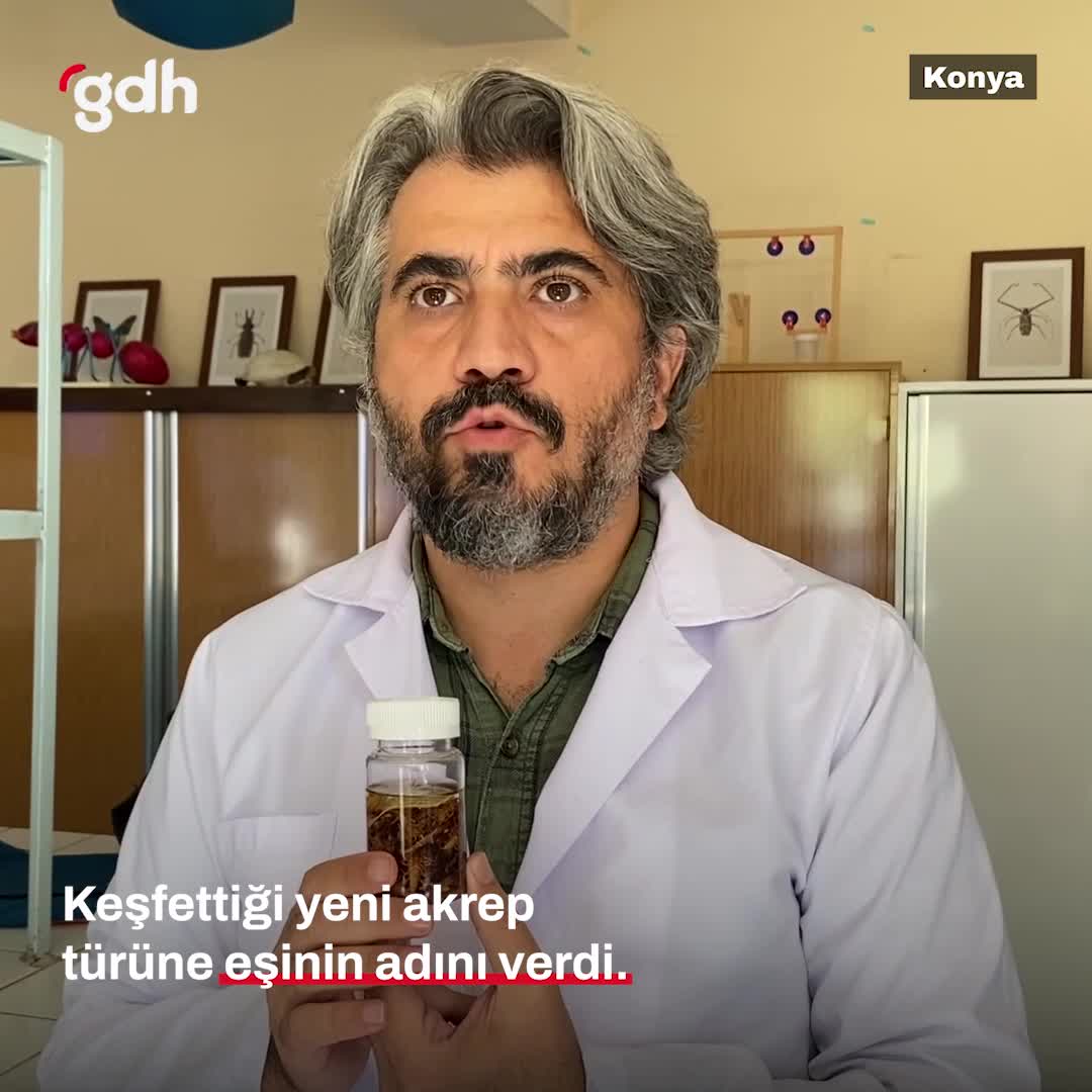 Konya'da yeni akrep türü: Euscorpius Gulhanimae