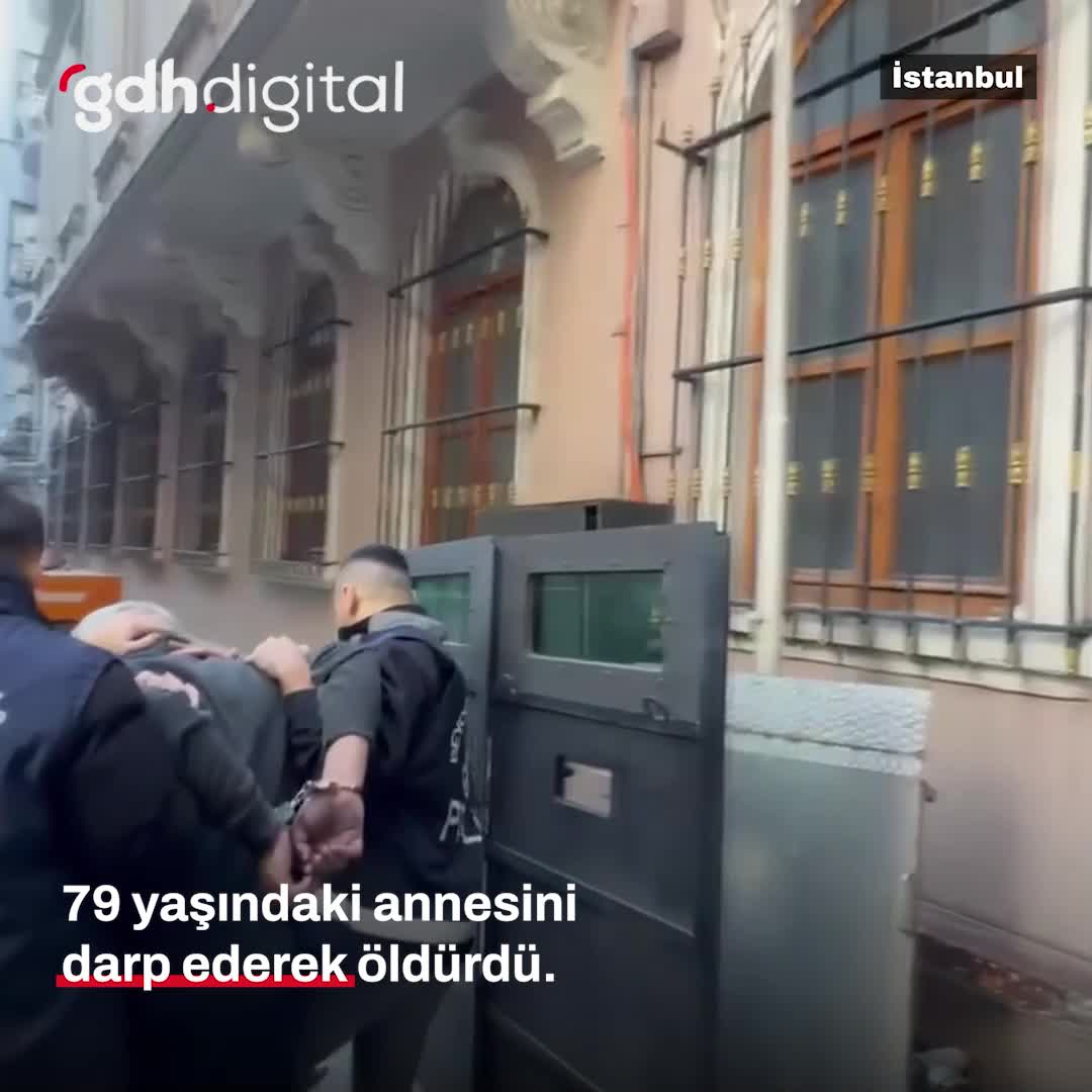 Beyoğlu'nda bir kişi annesini öldürüp tutuklandı