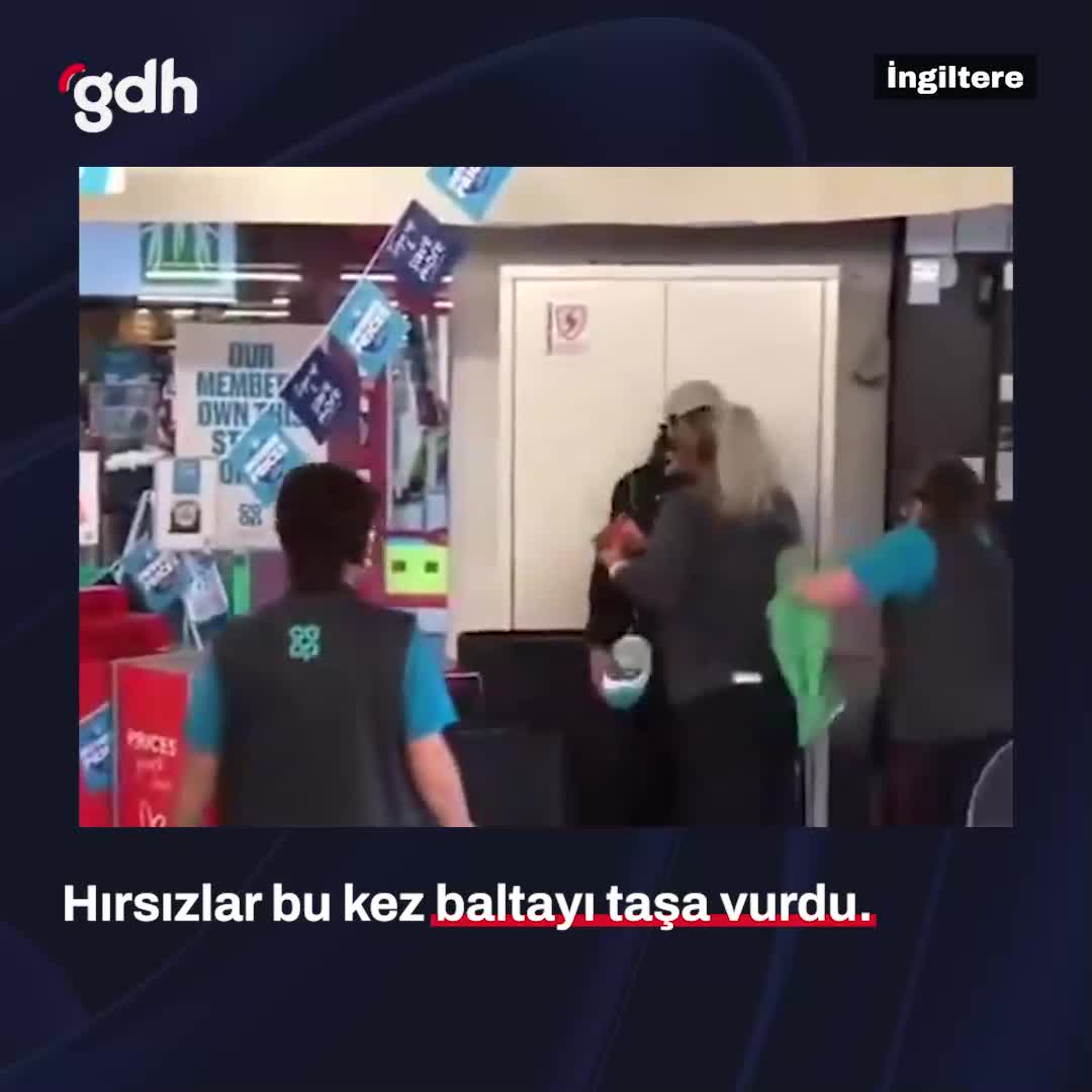 İngiltere'de hırsız kadın tarafından yakalandı!