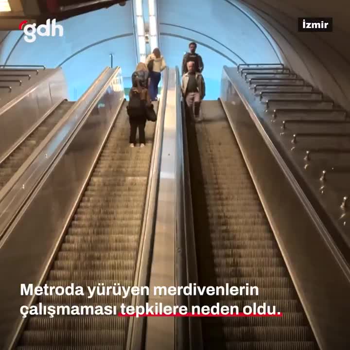 İzmir Metrosu'nda bozuk yürüyen merdivenler mağduriyet yarattı