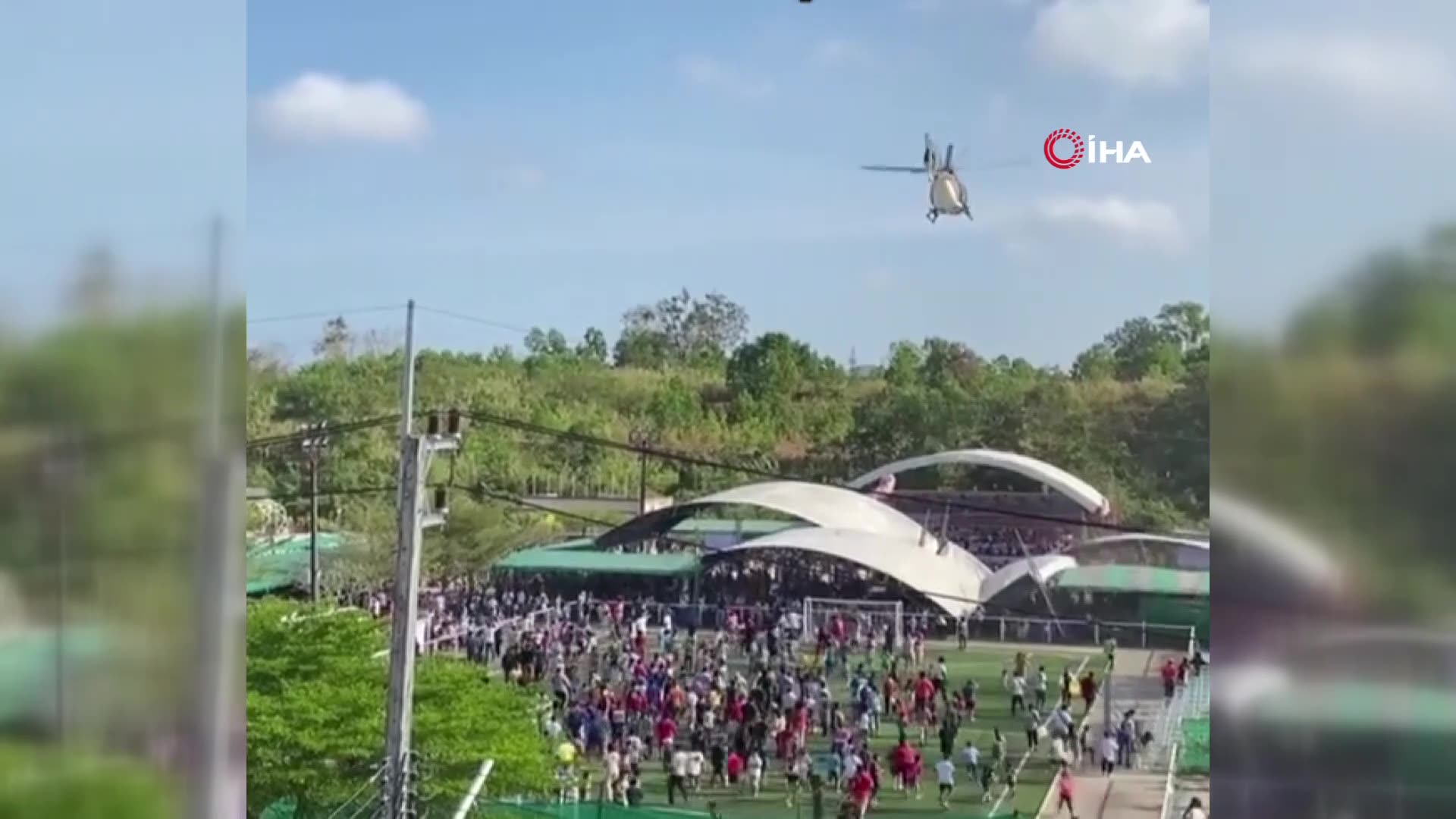 Tayland'da helikopter etkinlik çadırını devirdi, 8 yaralı!