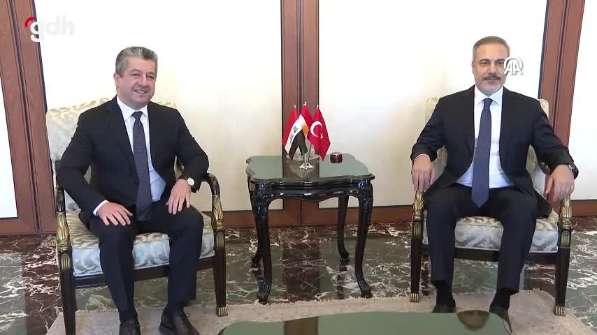 Hakan Fidan, IKBY Başbakanı Mesrur Barzani ile görüştü