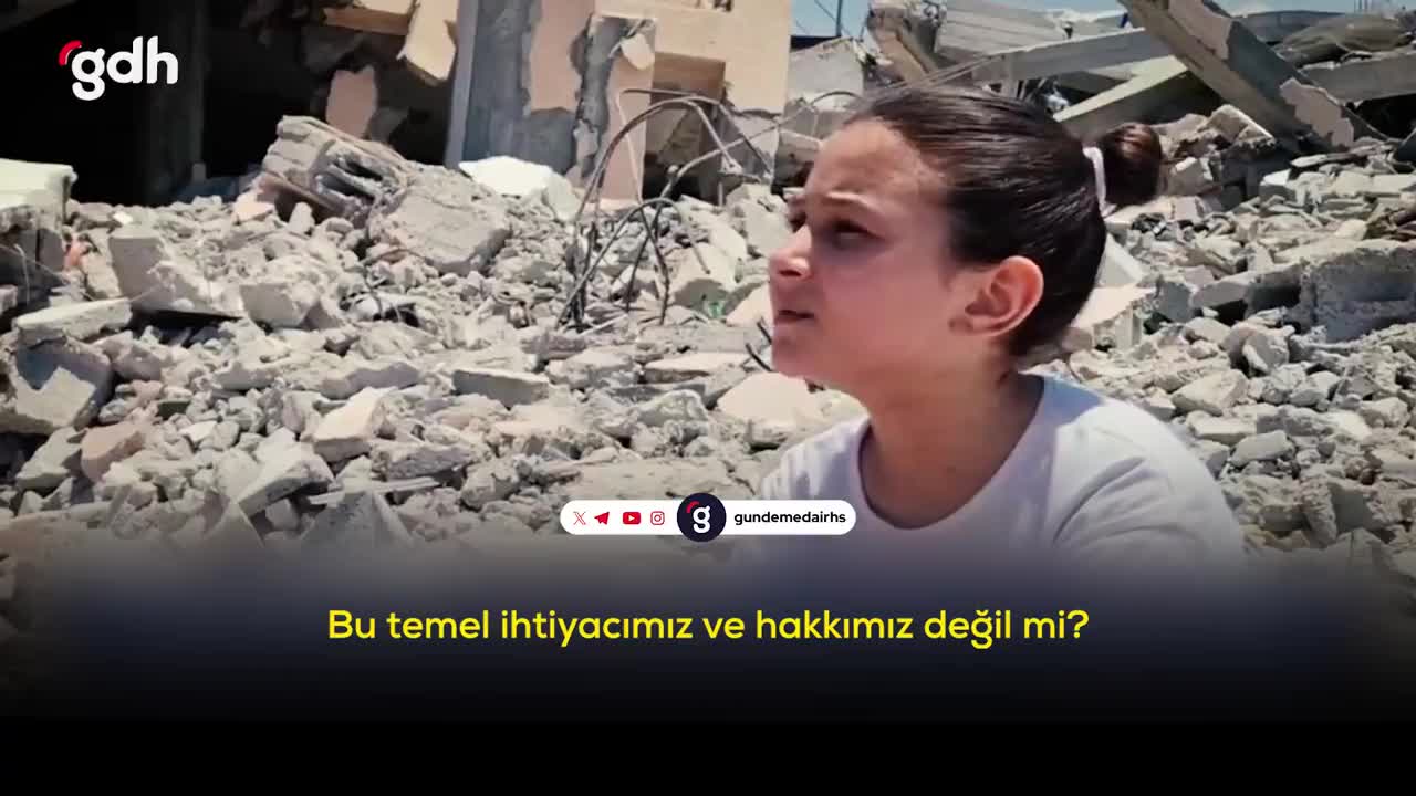 "Gazzeli kardeşlerimizin acılarına destek ve dayanışma."