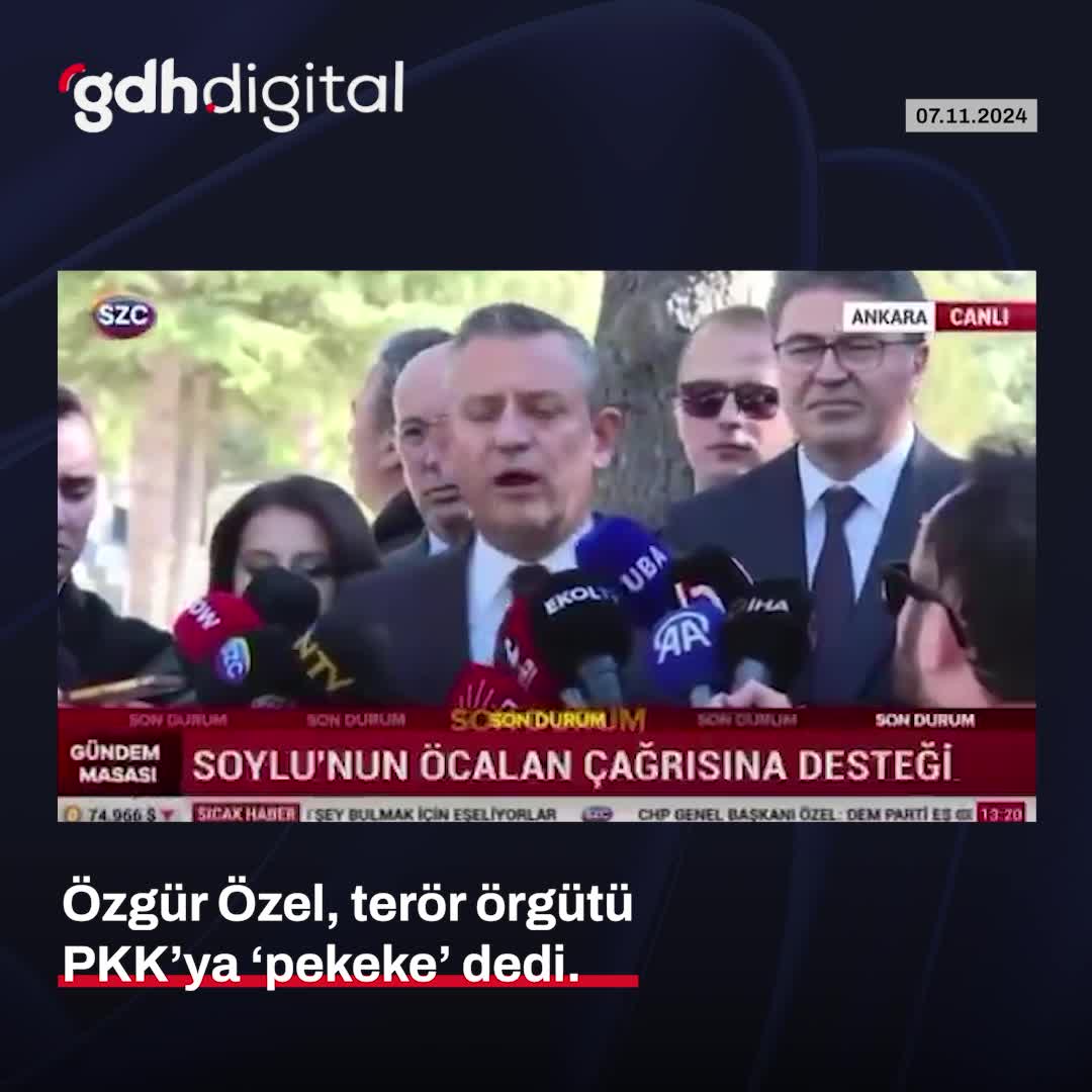 Özgür Özel, PKK’ya 'pekeke' diyerek açıklama yaptı