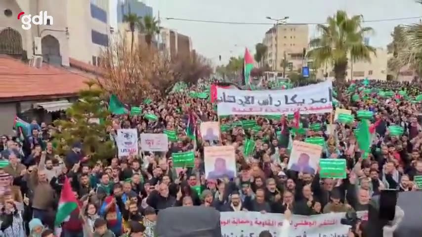Ürdün'de Biden yönetimi ve İsrail'e karşı protesto yürüyüşü
