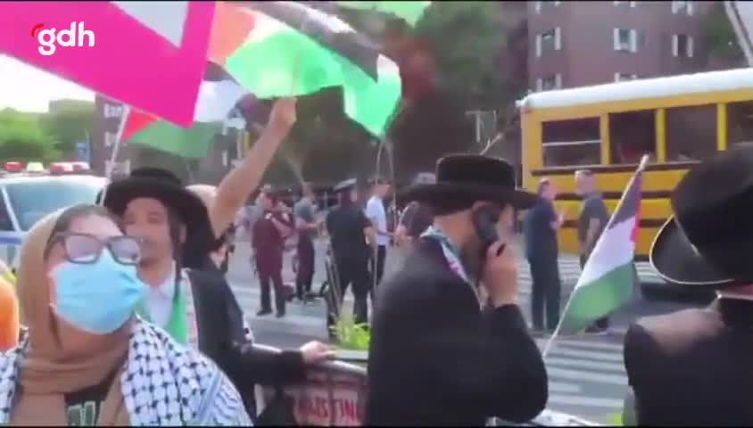New York'ta "Soykırımı durdurun" gösterisi: Siyonizm karşıtı Yahudiler