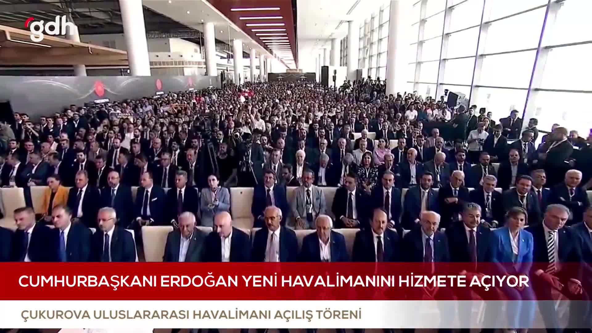 Erdoğan, Çukurova Havalimanı açılışında konuştu: 608,5 milyon euro