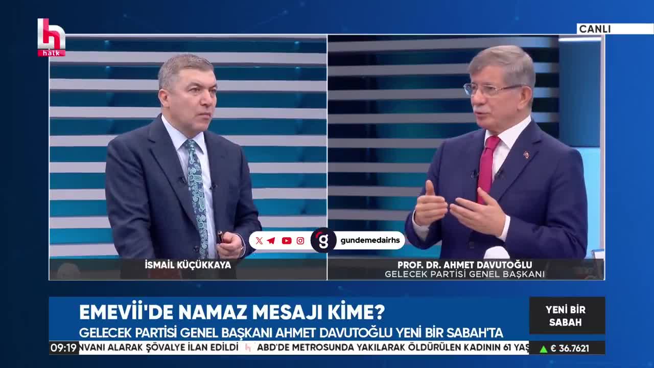 Davutoğlu: Erdoğan'ın Emevi Camii ziyareti doğru bir adım