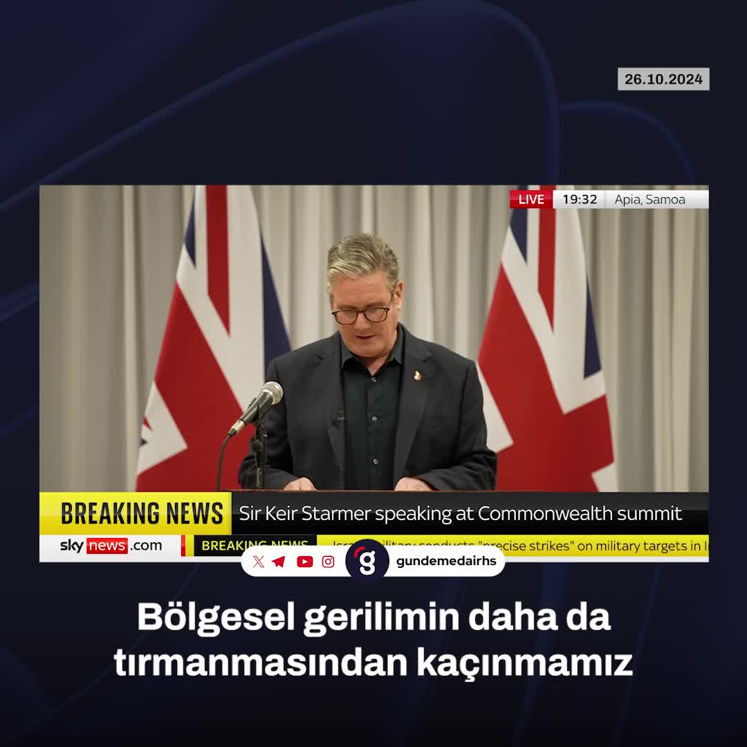 Keir Starmer: İsrail'in savunma hakkı, İran karşılık vermemeli