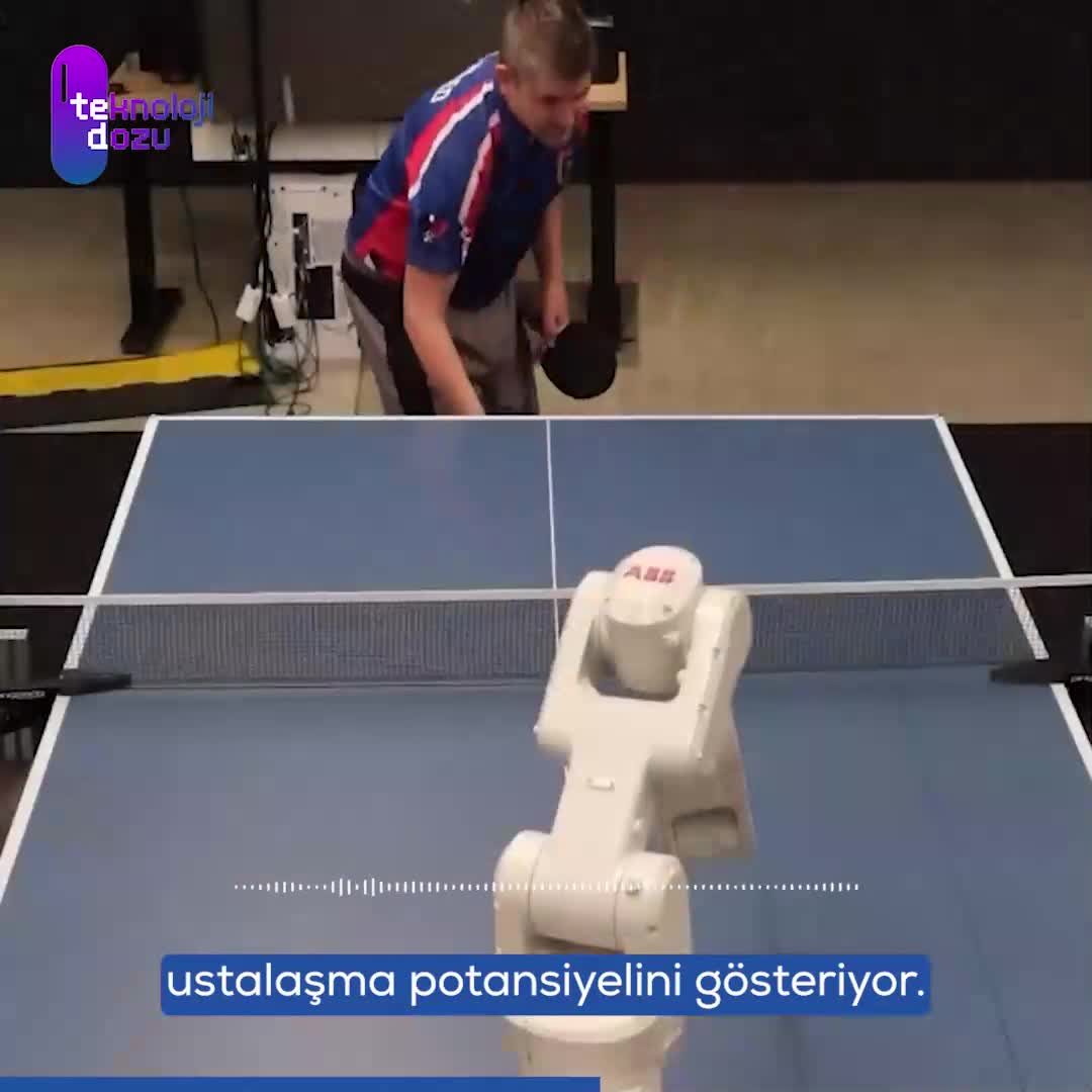 Yapay zeka ile masa tenisi robotu: ABB IRB 1100