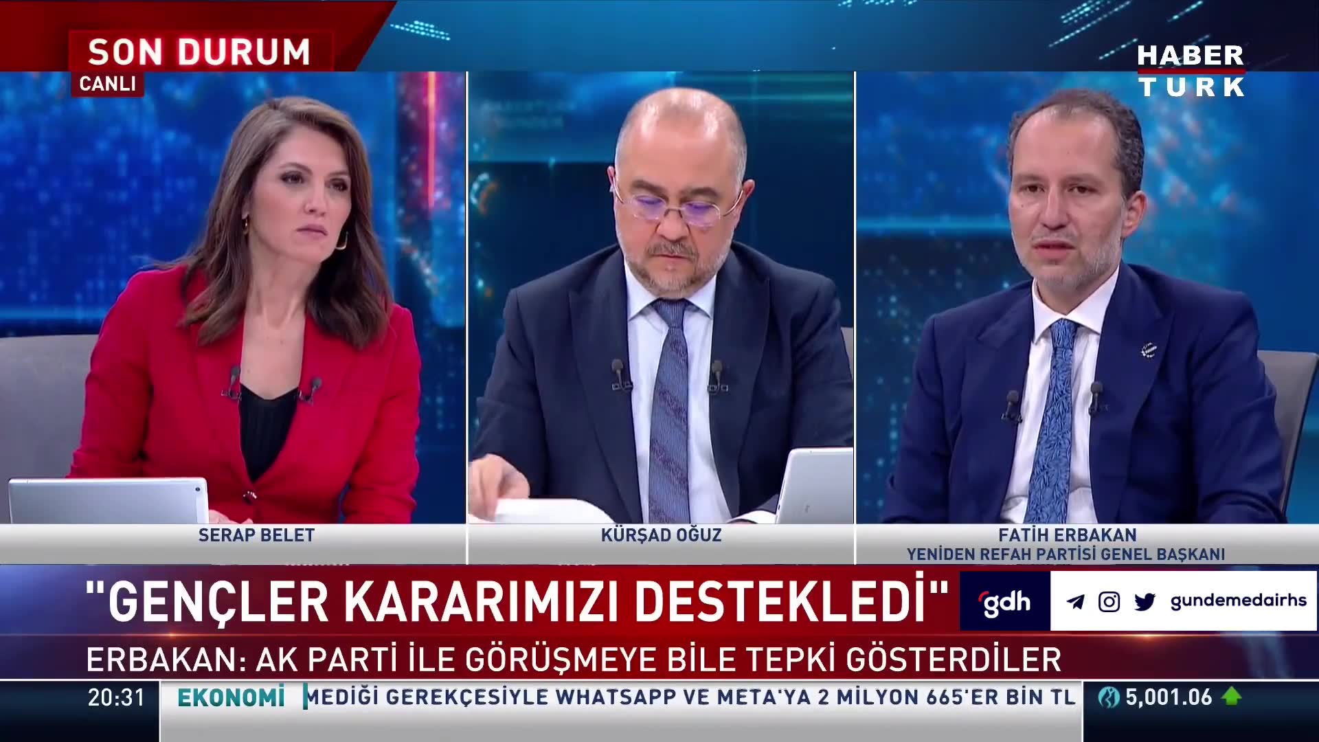 Fatih Erbakan: Ankette oyumuz %8,5, baraj sorun olmaz