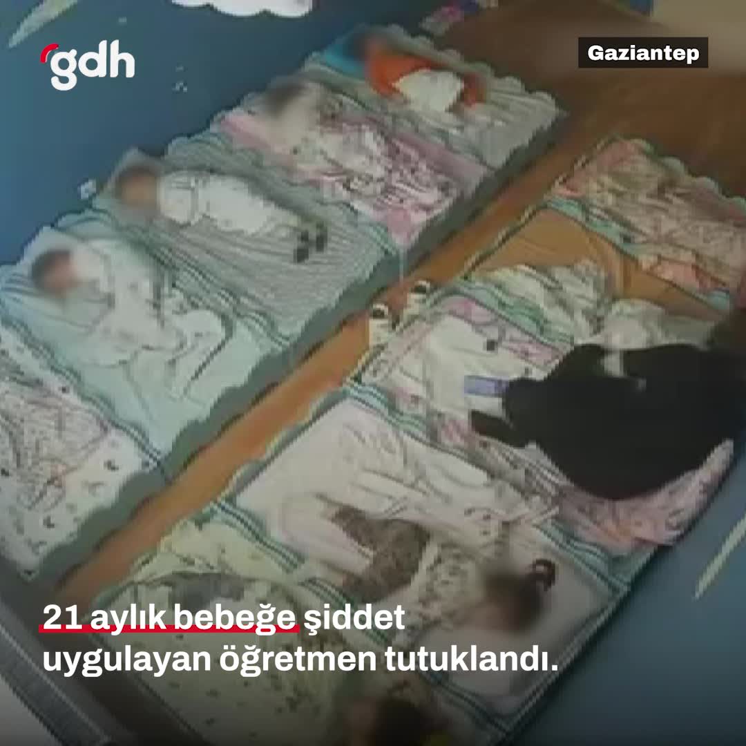 Gaziantep'te öğretmen, uyuyan bebeğe tokat attı; tutuklandı