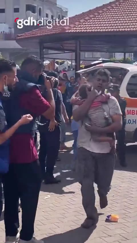 İsrail ordusunun katliamları sürüyor, hastane yakınında bombalama