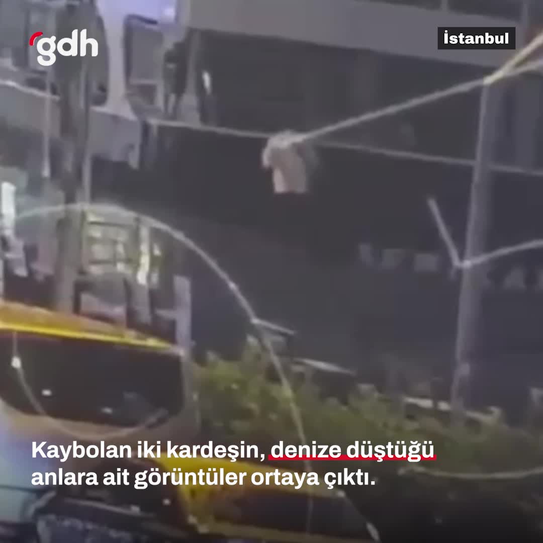 Beşiktaş'ta kaybolan Ayşe ve Velat Can'ın suya düşüşü görüntülendi