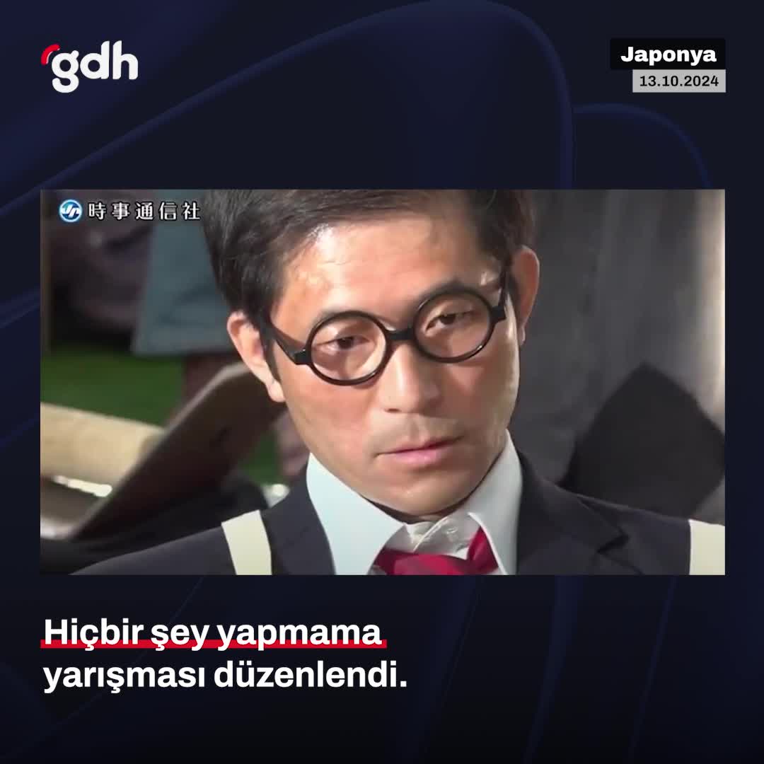 Japonya'da Hiçbir Şey Yapmama Yarışması Düzenlendi