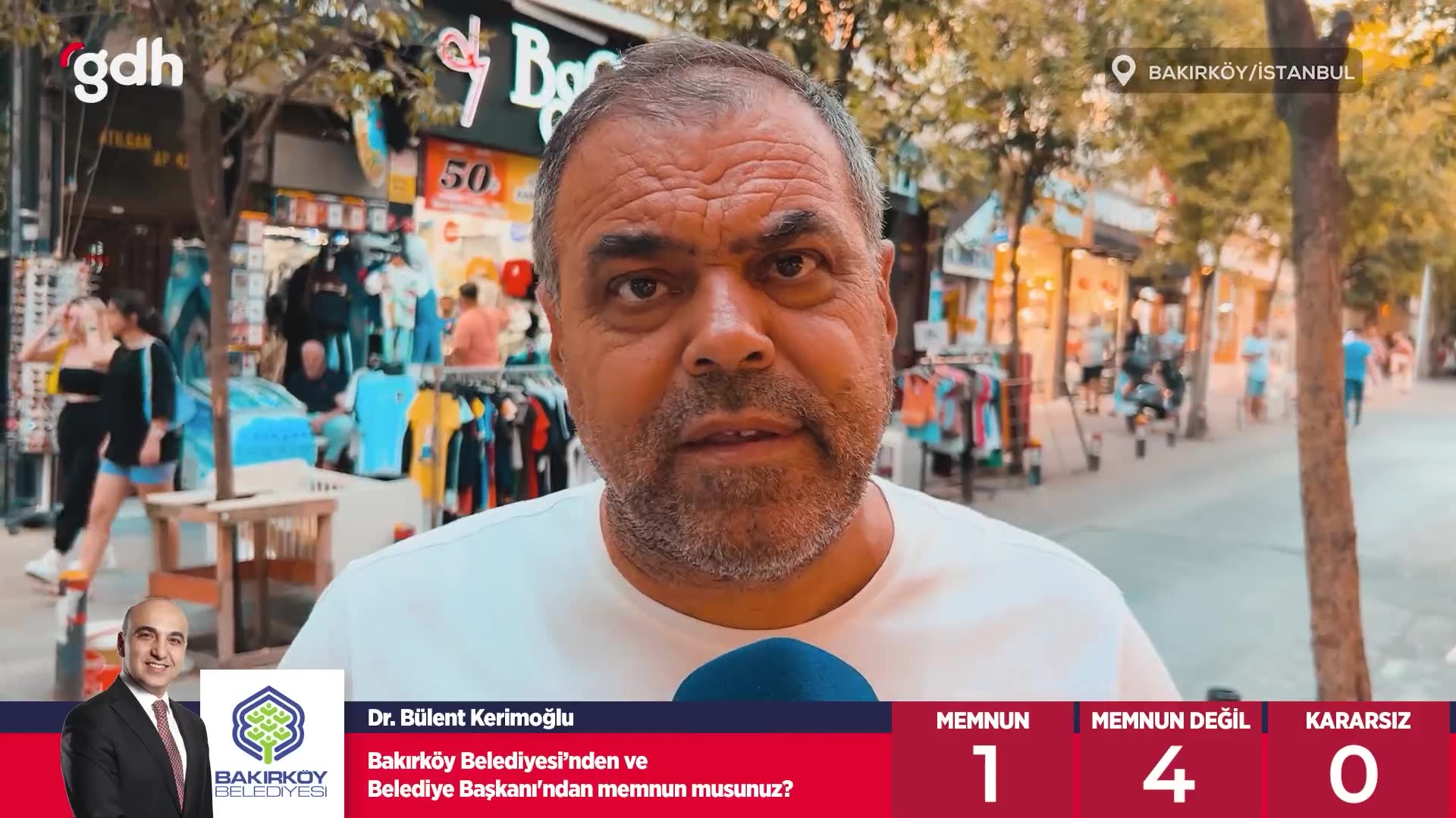 Bakırköy'de “Belediyeden memnun musunuz?” anketi!