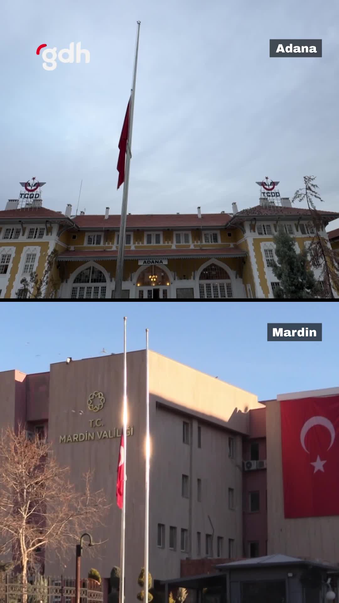 Milli yas sonrası Türkiye'de bayraklar yarıya indirildi