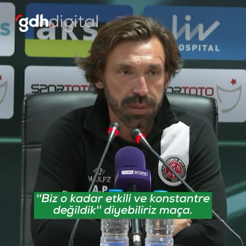 Pirlo: Böyle oynarsak maç kazanamayız!